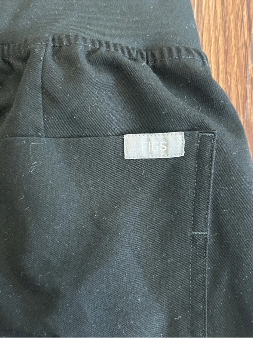 FIGS Black Zamora Jogger Scrub Pants Cargo Pockets Women’s Size XS